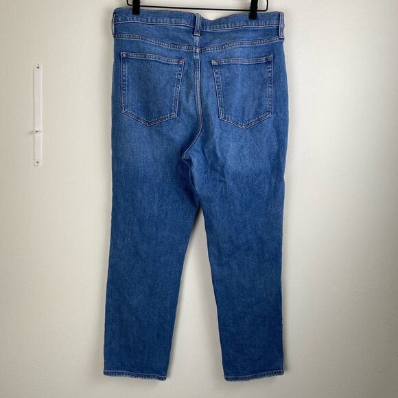 J. Crew Womens Essential Straight Jeans Size 32 Blue Staple Classic Quiet Luxury - Picture 7 of 16